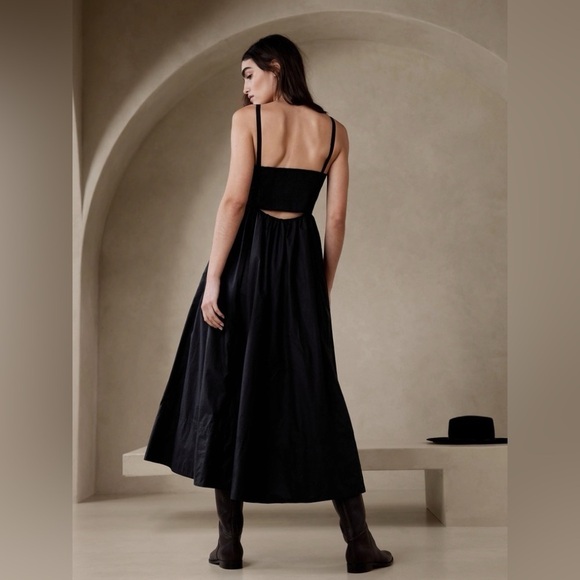 NWOT! Banana Republic White Isa Cotton Dress - Size 0 (BROKEN ZIPPER) - Picture 4 of 7